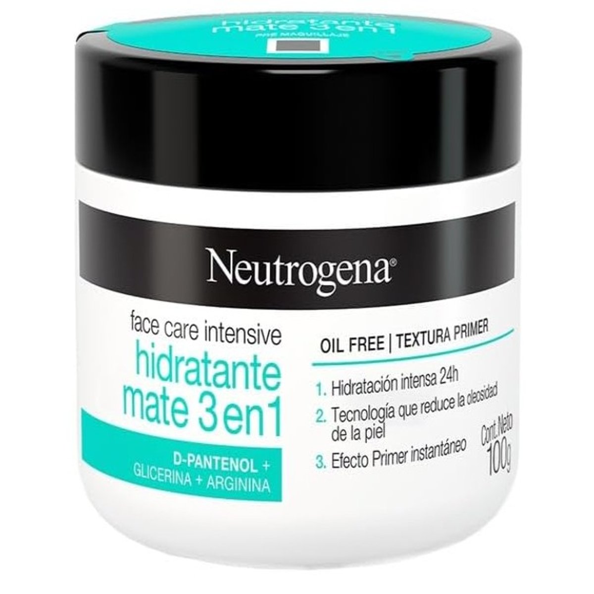 Neutrogena Crema Facial Mate 3 En 1 Hidratante 100g image number null