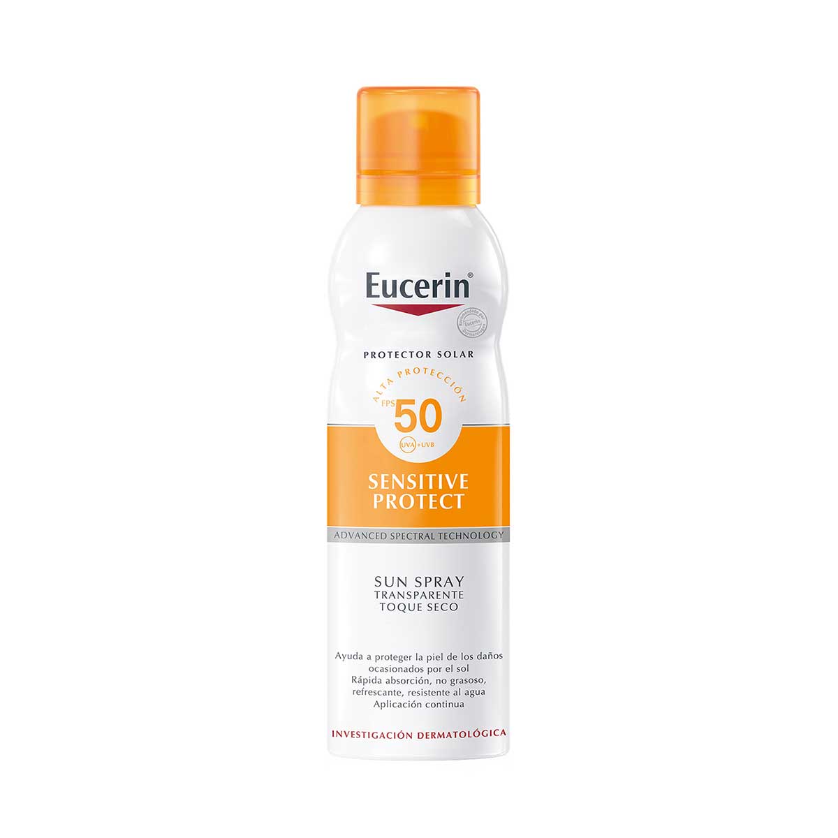 Eucerin Sun Protector Solar Corporal Spray Toque Seco Fps 50 De 200 Ml image number null