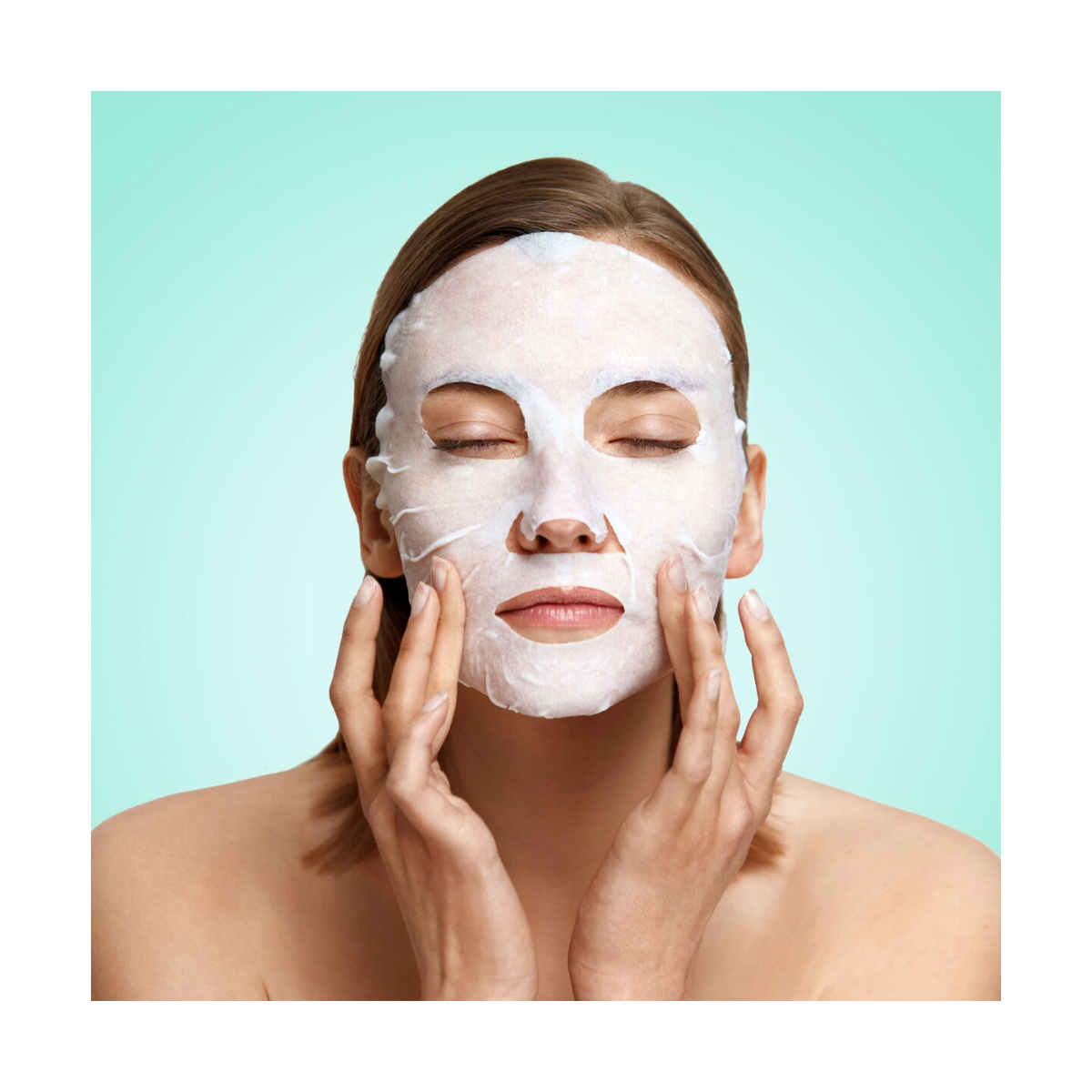 Skin Sense Mascarilla Facial de Tela T&eacute; Verde image number null