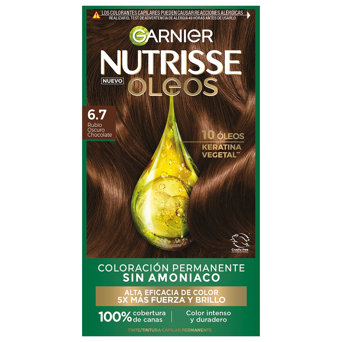 Nutrie Oleos Garnier Tinte Capilar 6.7 Rubio Oscuro Chocolate image number null