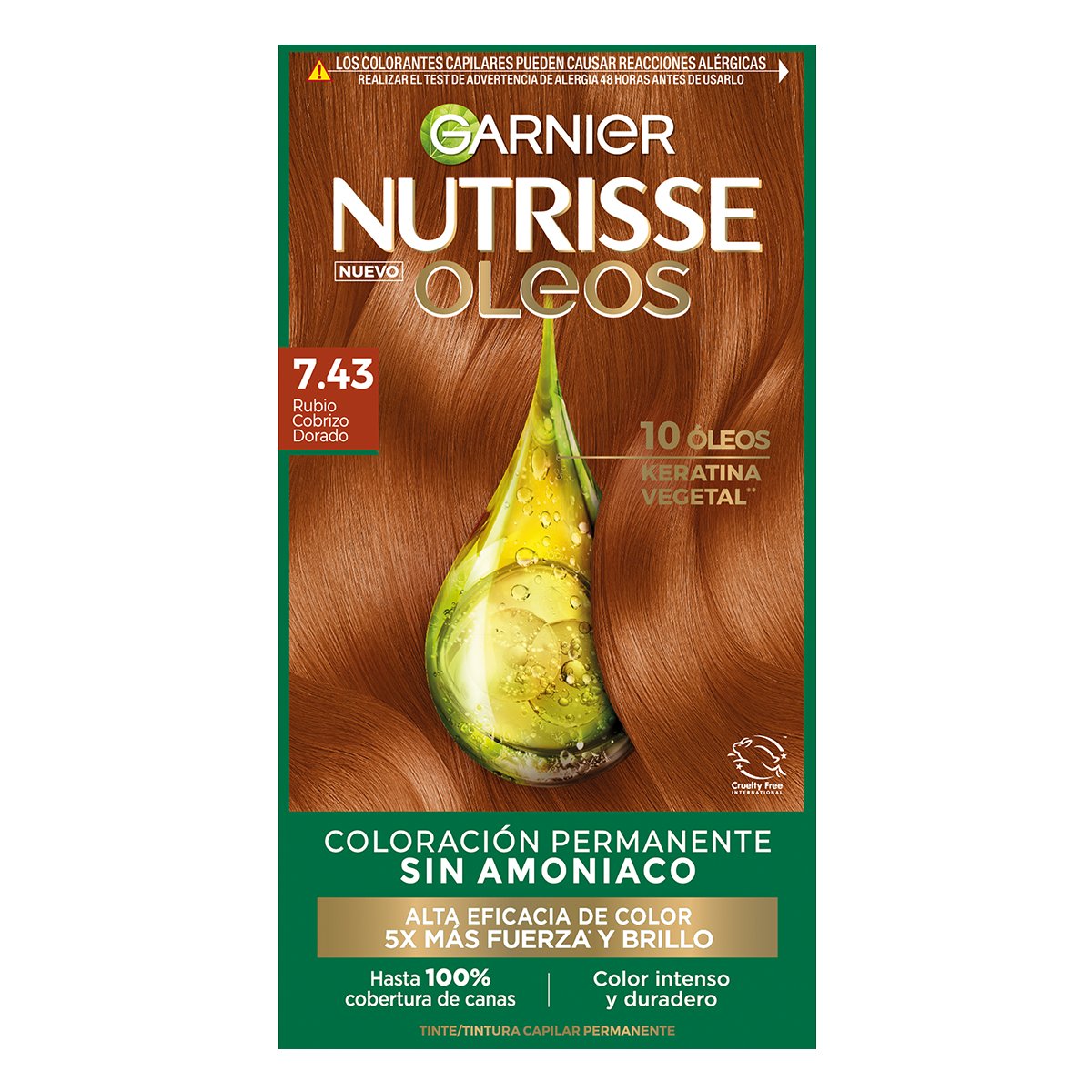 Nutrie Oleos Garnier Tinte Capilar 7.43 Rojos image number null