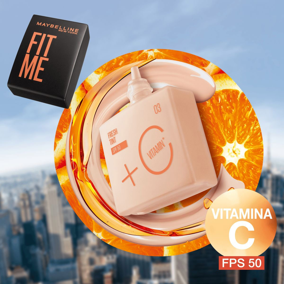 Base L&iacute;quida Maybelline NY Fit Me Fresh Tint image number null