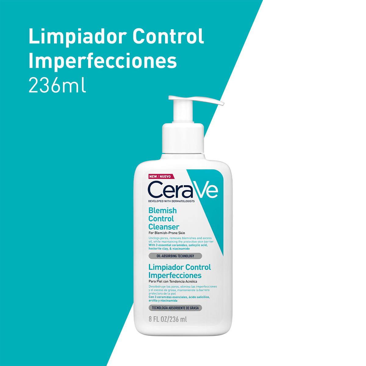 Cerave Limpiador Control Imperfecciones 236 Ml image number null