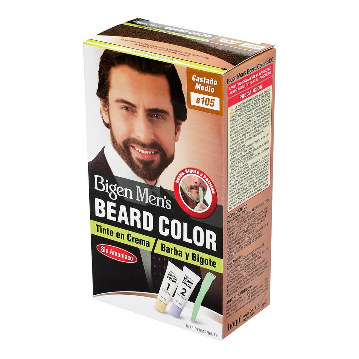 Bigen Coloraci&oacute;n Para Barba Y Bigote Casta&ntilde;o Medio image number null