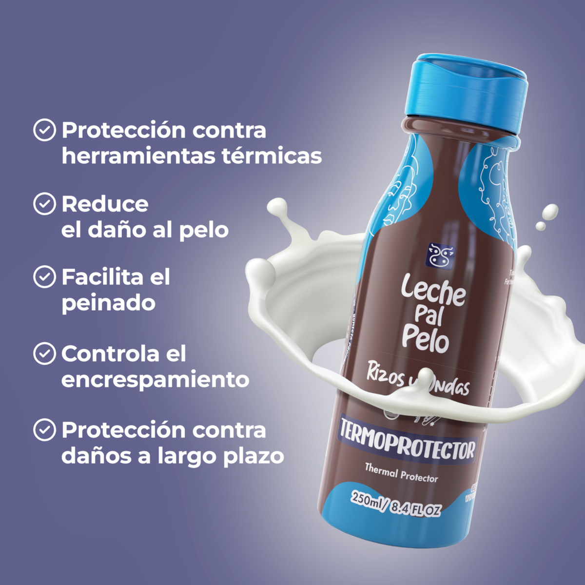Leche Pal Pelo Termoprotector Rizos Hidratante 250 Ml image number null
