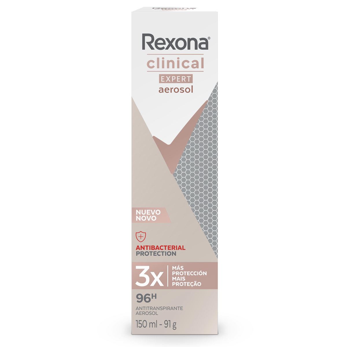 Desodorante Rexona Clinical Antibacterial En Aerosol 150 Ml image number null