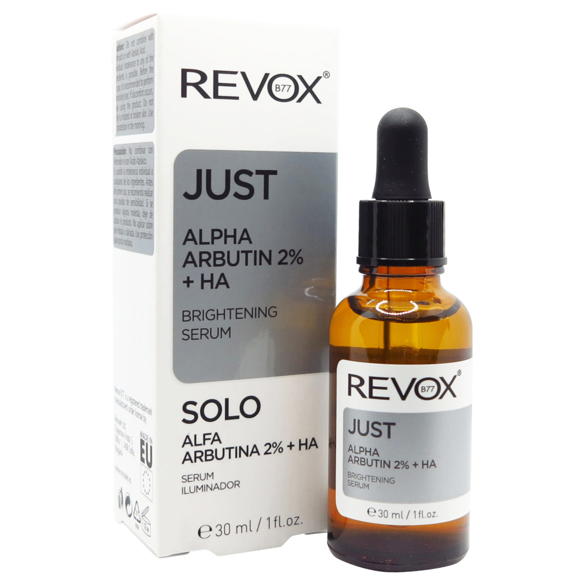 Revox B77 Just Alfa Arbutina 2% + &Aacute;cido Hialur&oacute;nico Suero Iluminador 30 Ml image number null