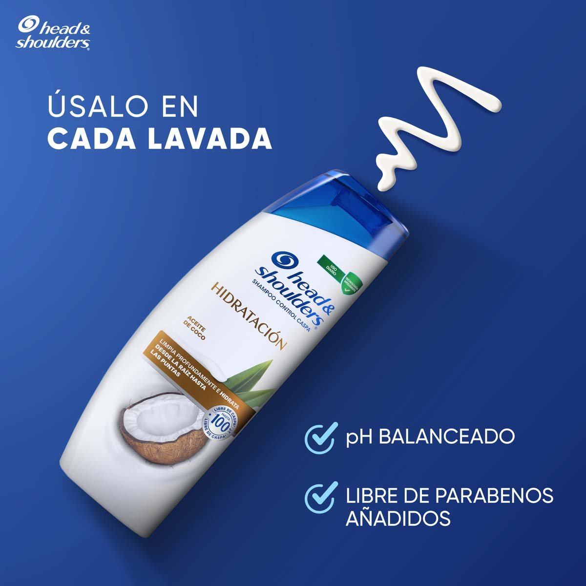 Head & Shoulders S Hidrataci&oacute;n Shampoo Control Caspa 180 Ml image number null