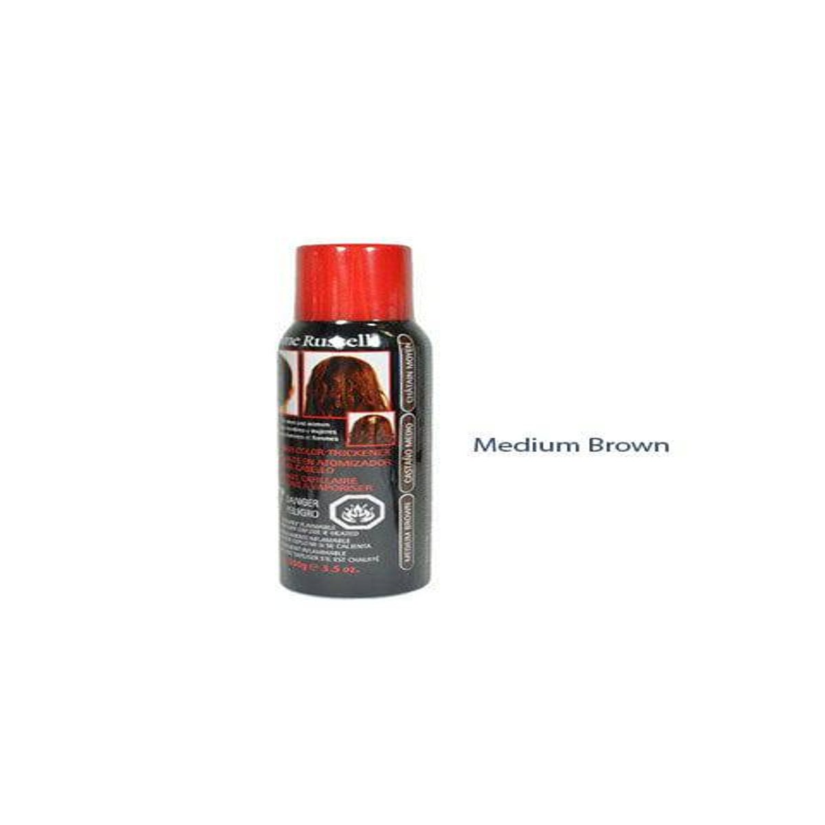 Jerome Russell Spray Engrosador Cabello Casta&ntilde;o Medio 3.5 Oz image number null