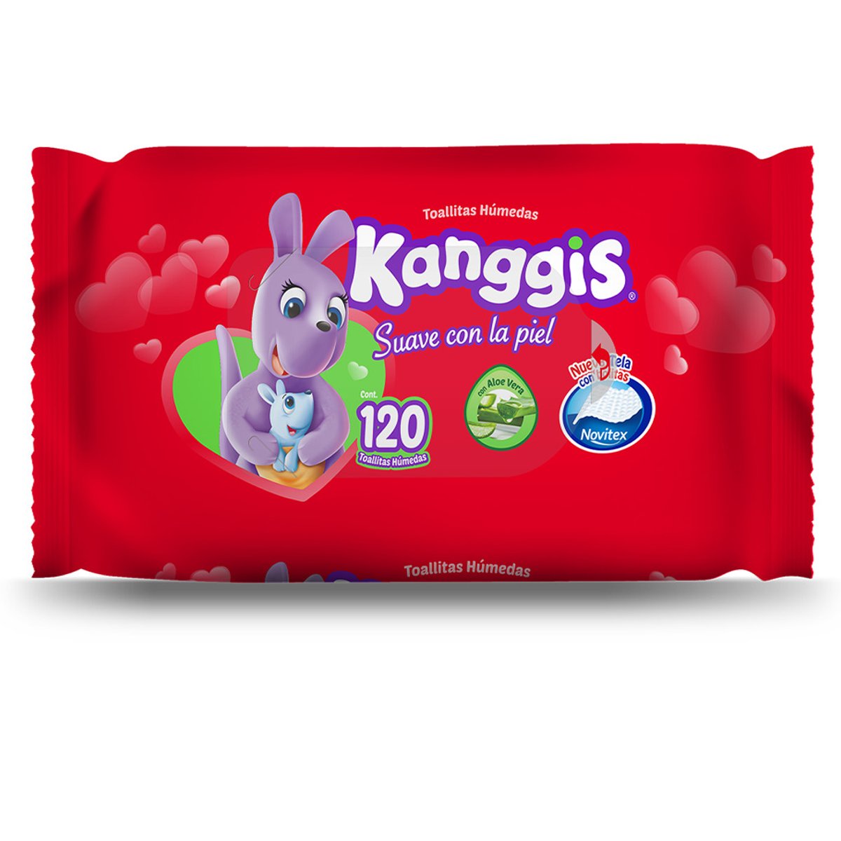Kanggis Toallitas H&uacute;medas Beb&eacute; Aloe Vera 120pz12 image number null