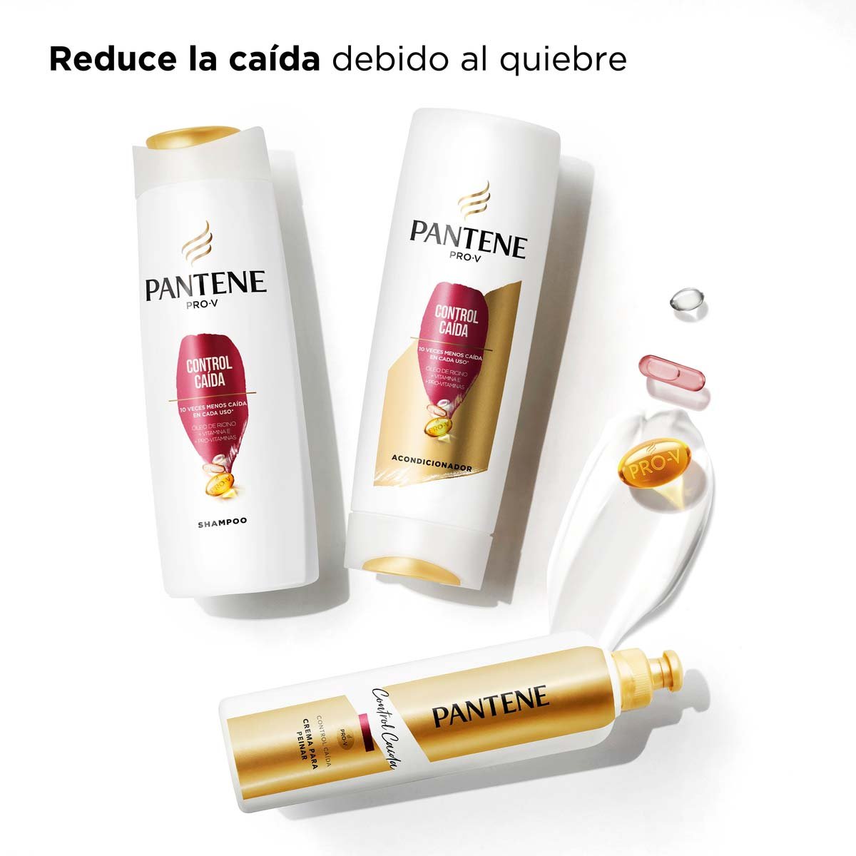 Pantene Pro-v Crema Para Peinar Control Ca&iacute;da 160 Ml image number null