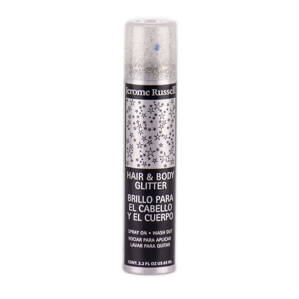 Jerome Russell Bwild Glitter Spray Silver 2.2 Oz image number null