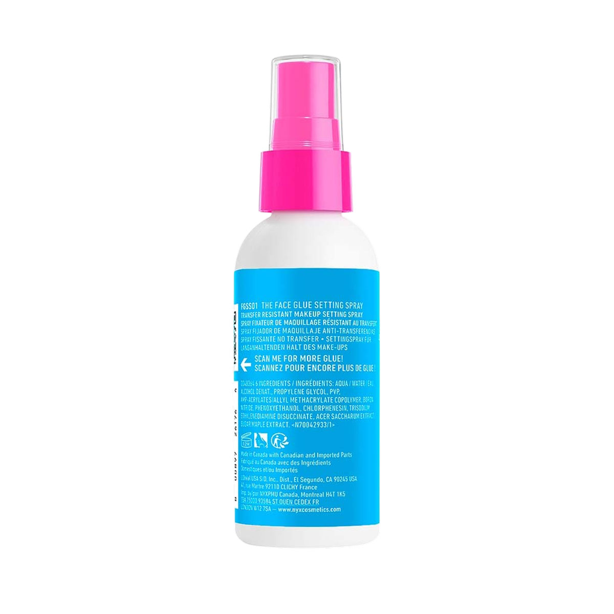 Nyx Face Glue Spray Fijador Maquillaje 60ml Vegano image number null