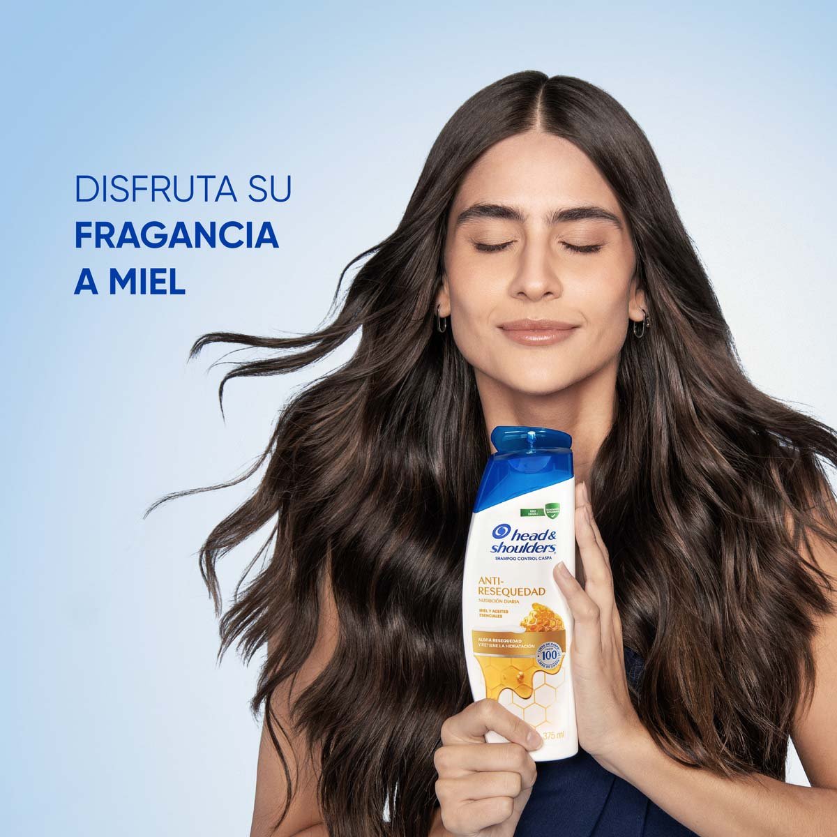 Head & Shoulders Shampoo S Anti-resequedad Nutrici&oacute;n Diaria, Miel Aceites Y Esenciales 375 Ml image number null