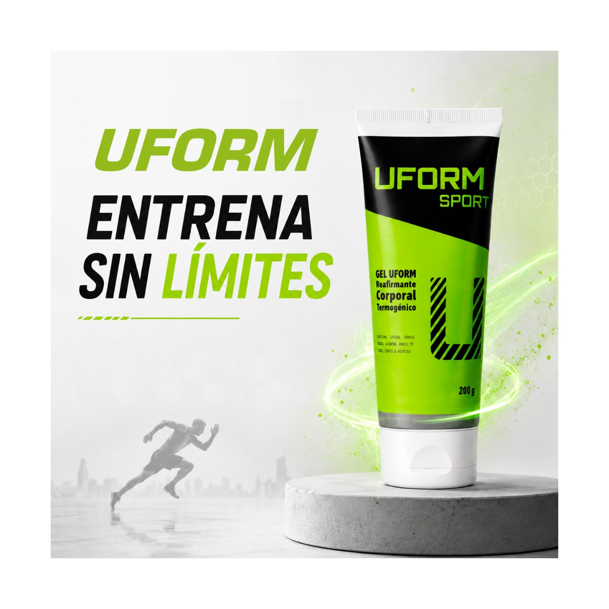 Uform Sport Gel Reafirmante Corporal Termog&eacute;nico 200 Ml image number null