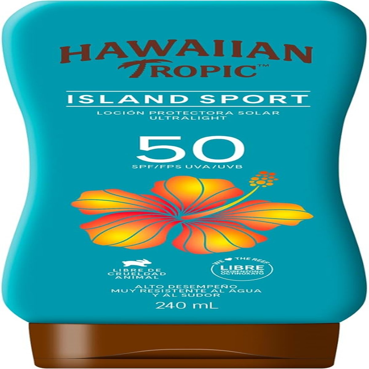 Protector Solar Hawaiian Tropic Island Sport Fps 50 Loci&oacute;n 240 Ml image number null