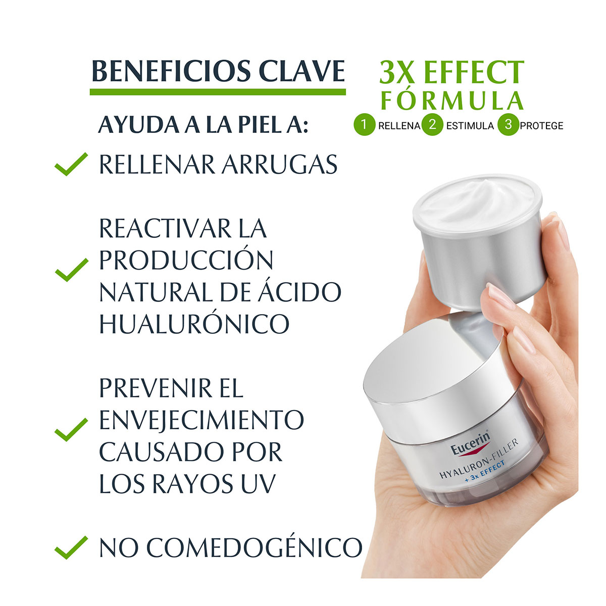 Eucerin Hyaluron Filler Crema D&iacute;a Fps15 Refill 50 Ml image number null