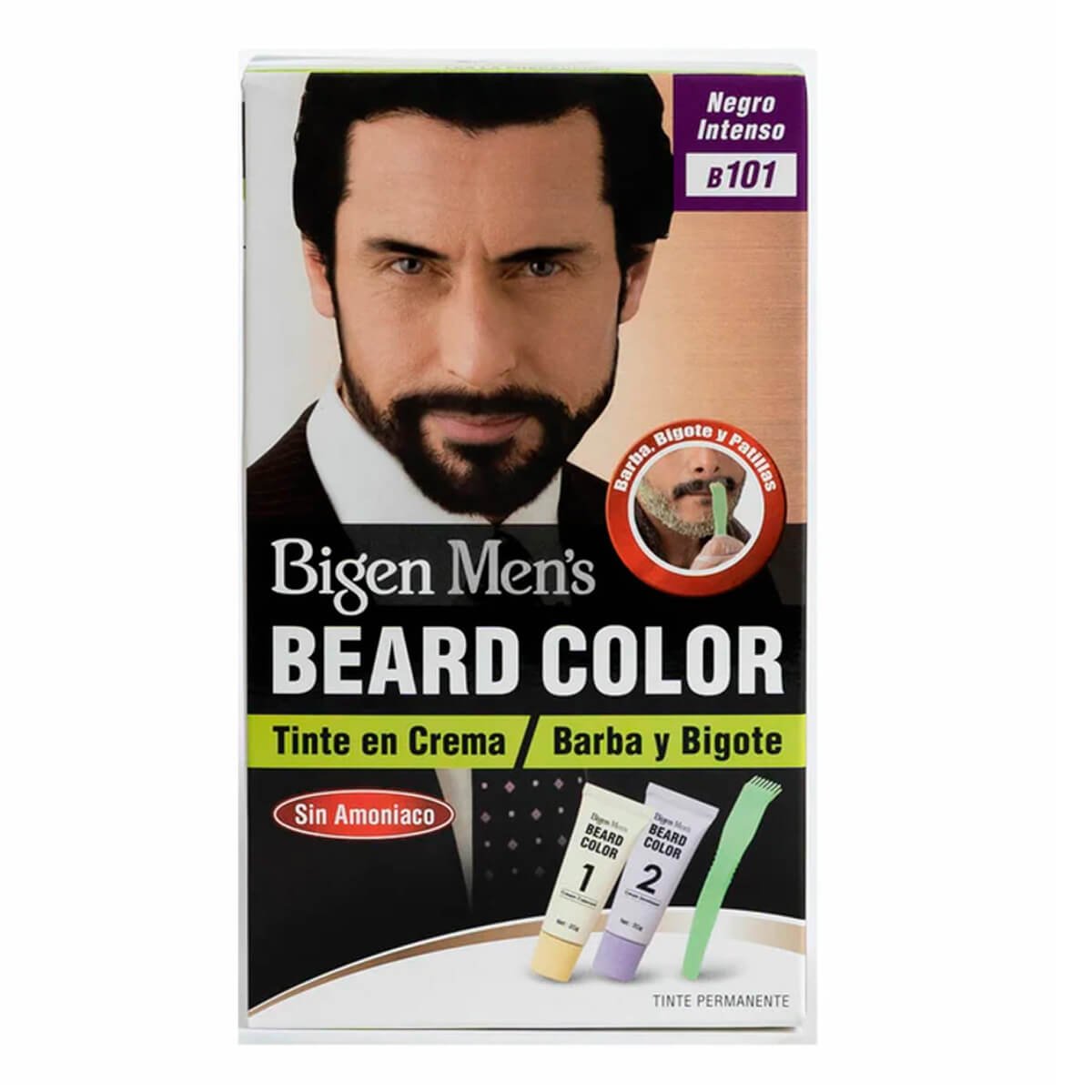 Bigen Coloraci&oacute;n Para Barba Y Bigote Color Negro Intenso image number null