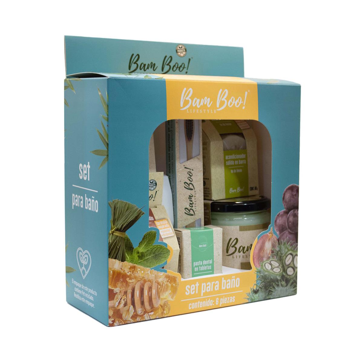 Bam Boo! Lifestyle Set Para Ba&ntilde;o 6 Pzas image number null