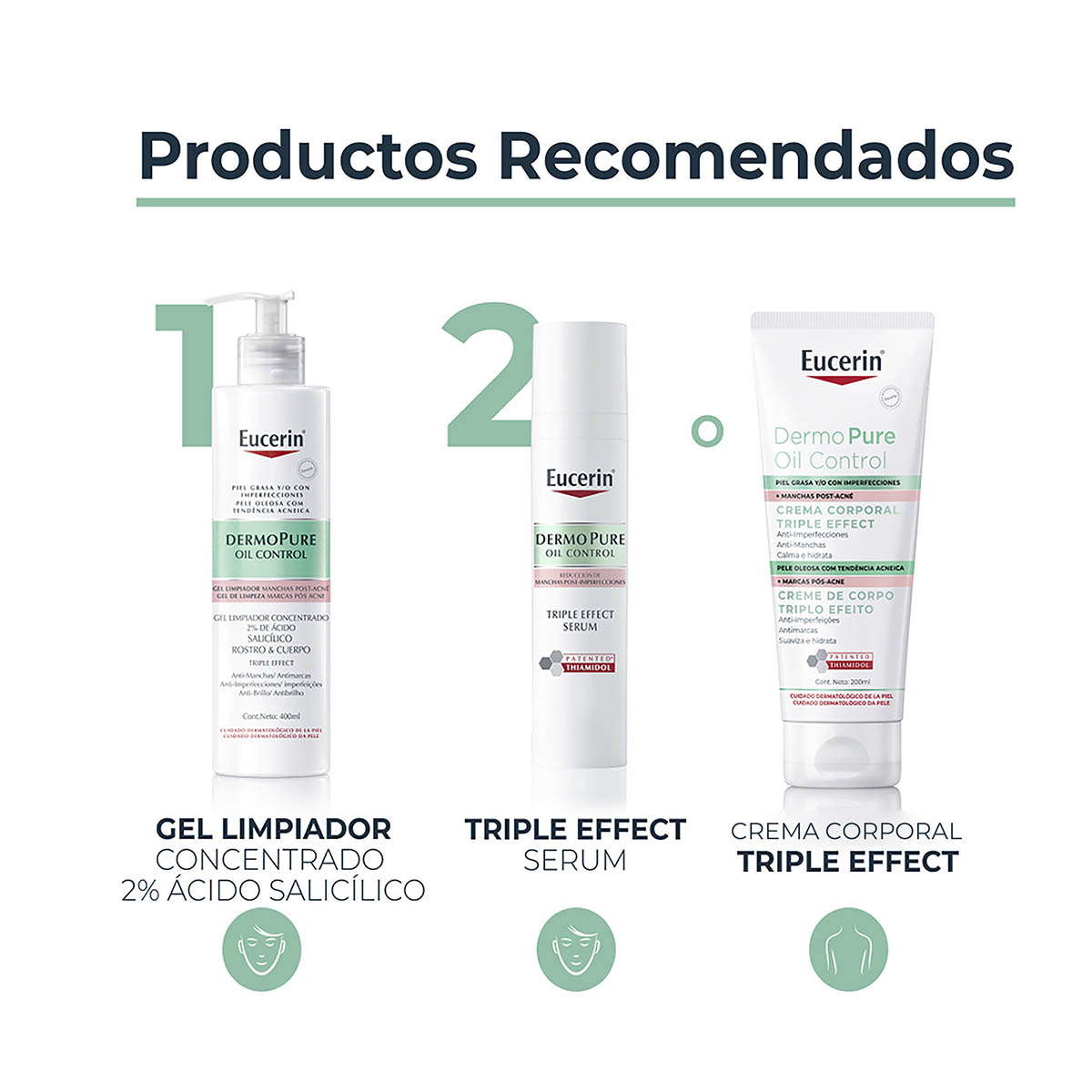 Eucerin Gel Limpiador 3effect Dermopure Anti Manchas Para Piel Grasa De 400 Ml image number null