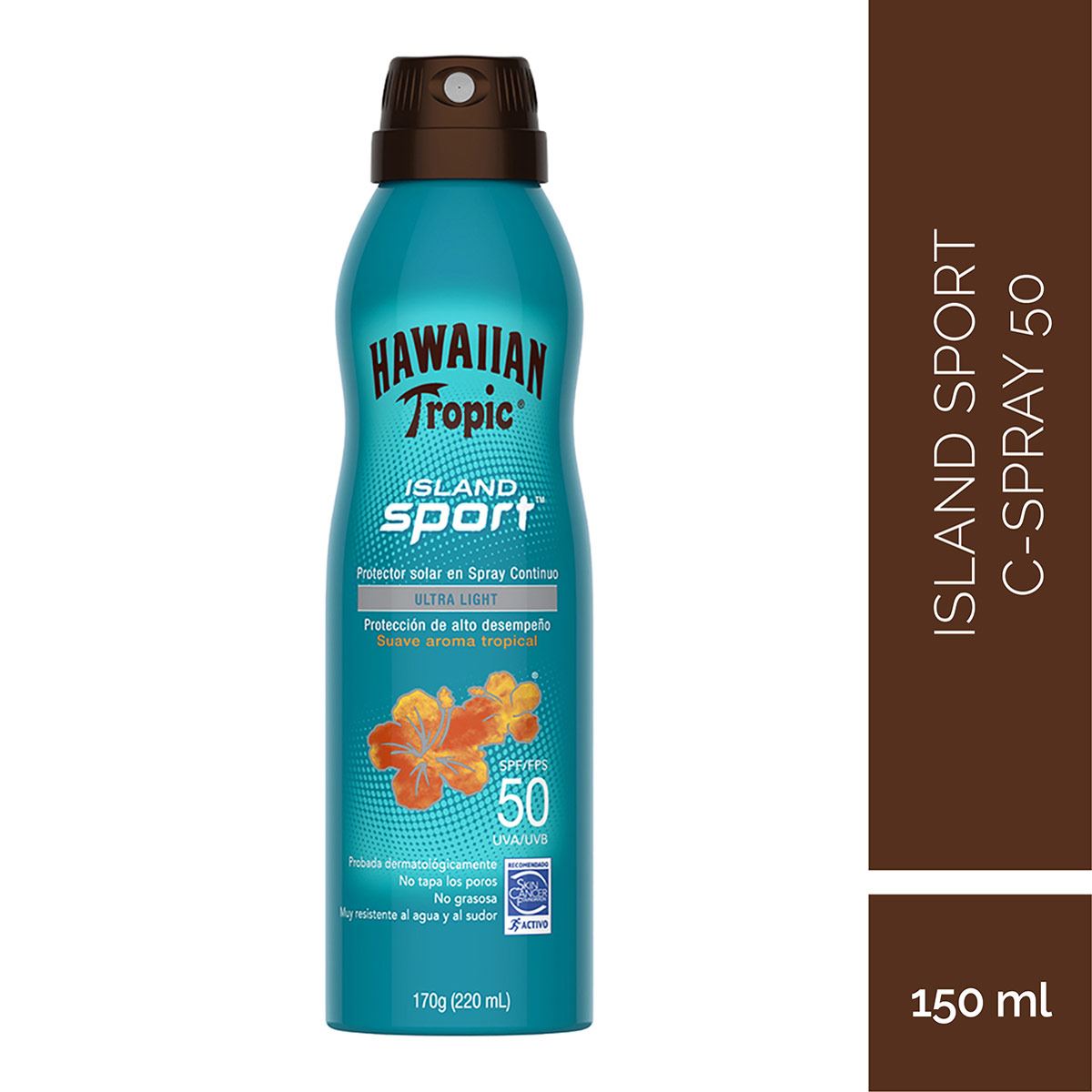 Hawaiian Tropic Protector Solar Island Sport Fps 50 C Spray 170 G image number null